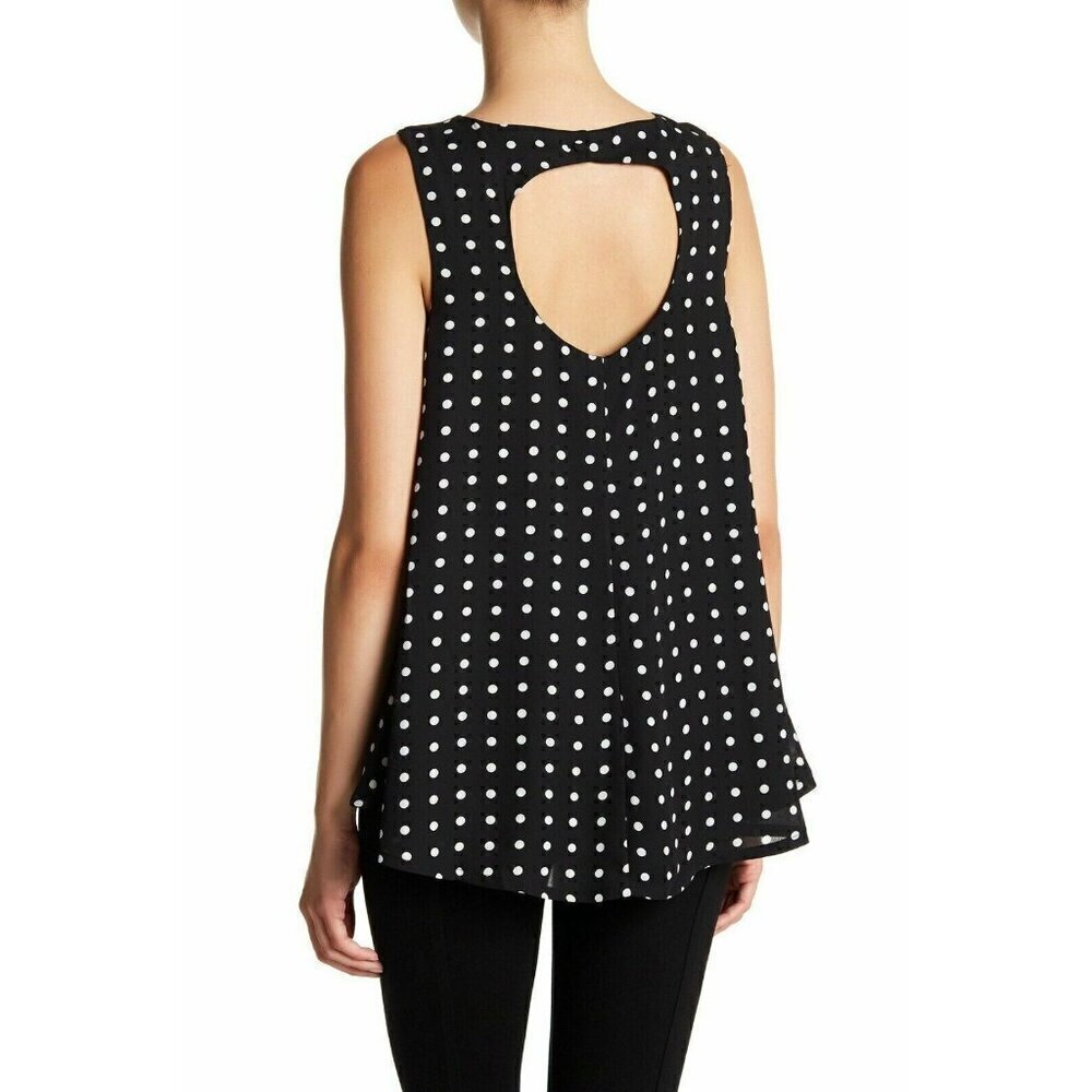 Philosophy Apparel Womens Printed Keyhole Swing Sleeveless Blouse Size S - Picture 8 of 16